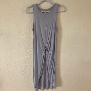 Gray Sleeveless high-low top